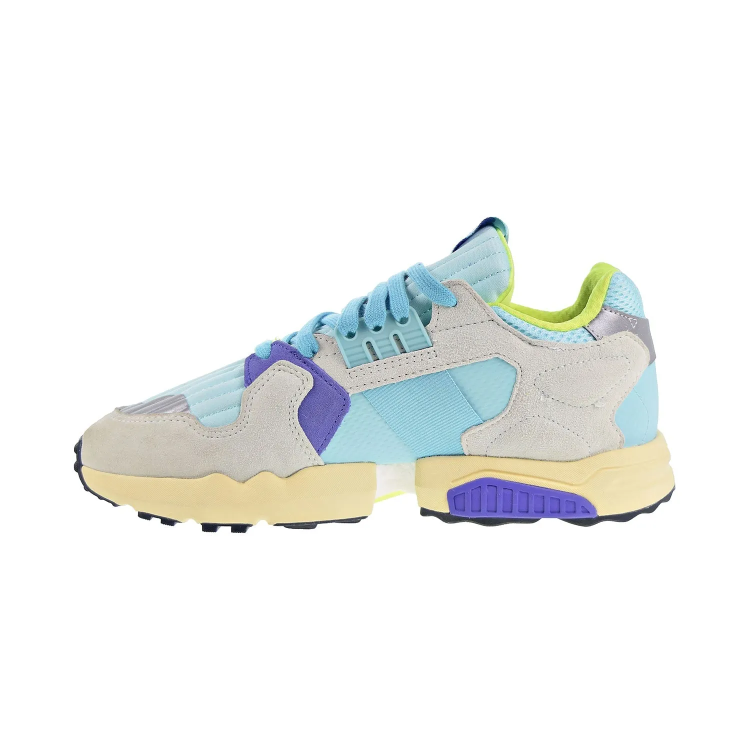 Adidas ZX Torsion Men's Shoes Clear Aqua-Solar Yellow-Purple
