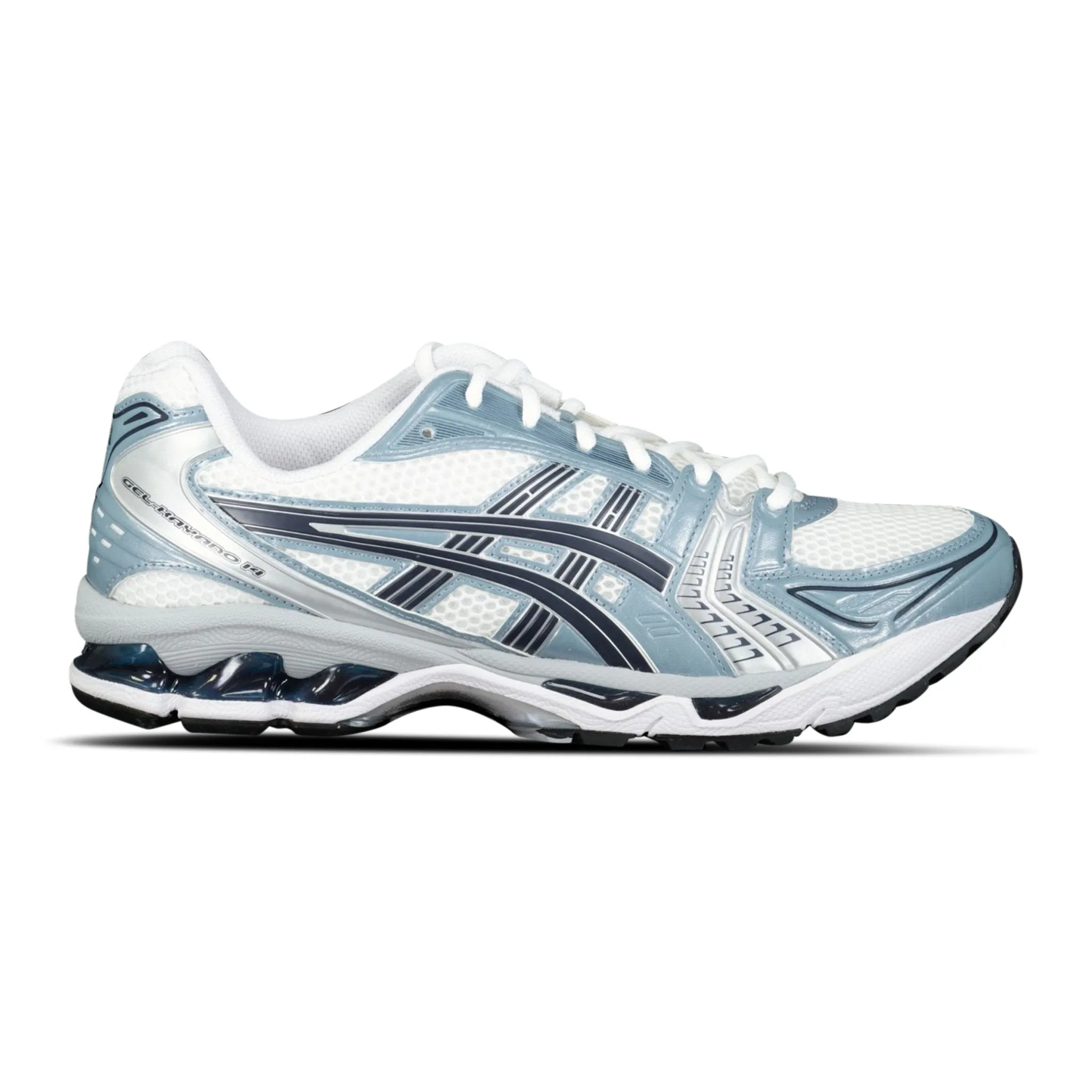ASICS GEL KYANO 14 FJORD GREY TRAINERS
