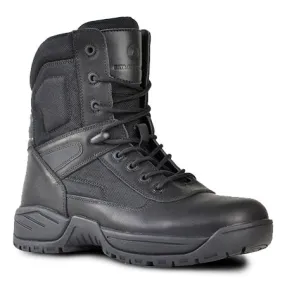 Bata Sentinel Black Full Grain Zip Sided Lace Up Steel Toe Safety Boot (804-60416) (Pre Order)