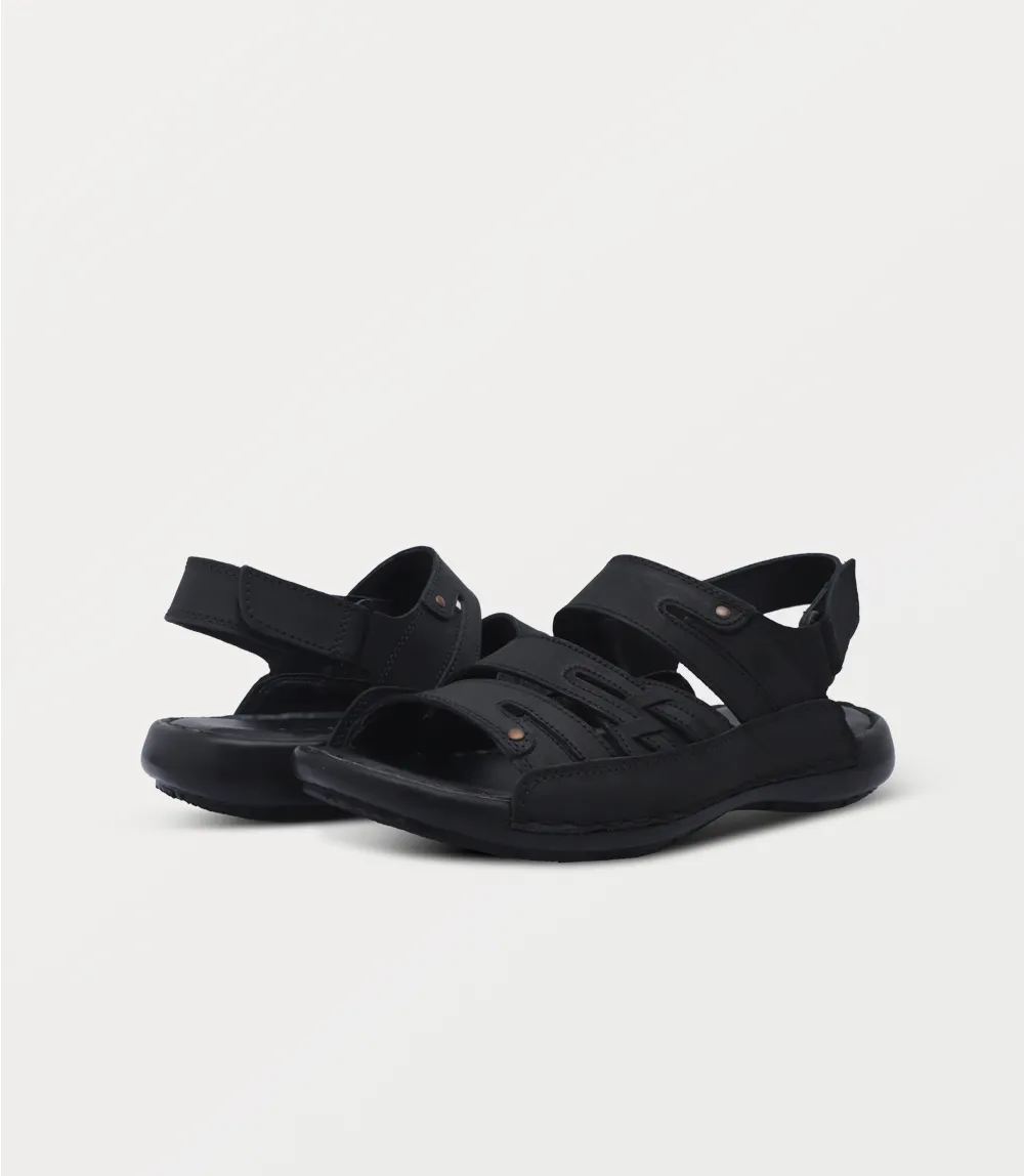 BM6893-BLACK-Men Sandal