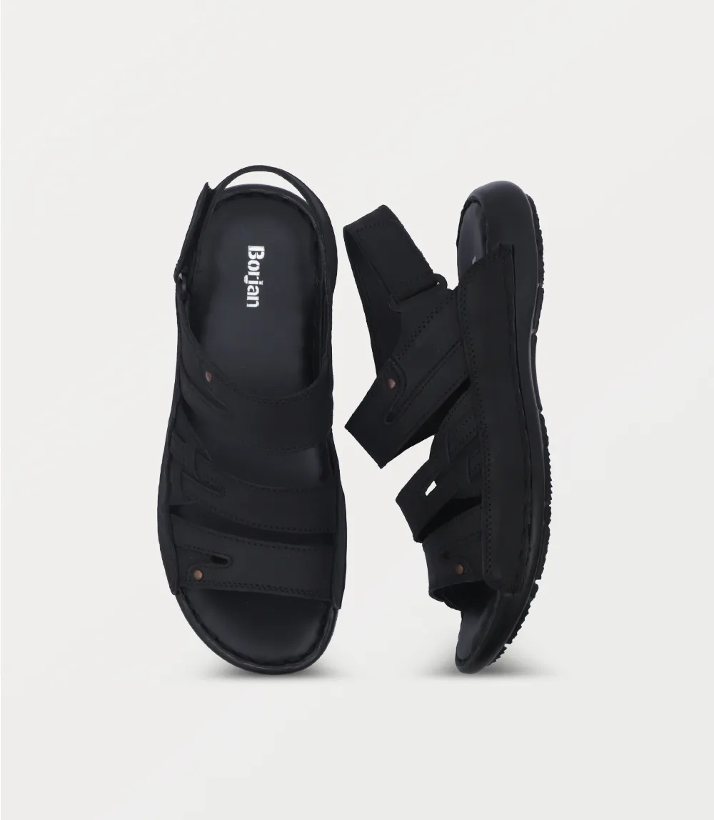 BM6893-BLACK-Men Sandal