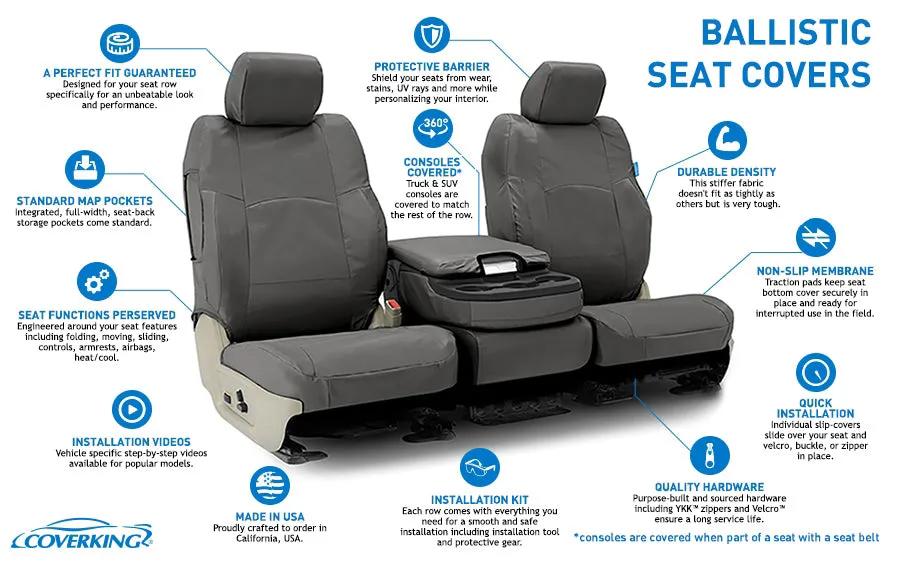 Camaro Custom Tactical Seat Cover Ballistic