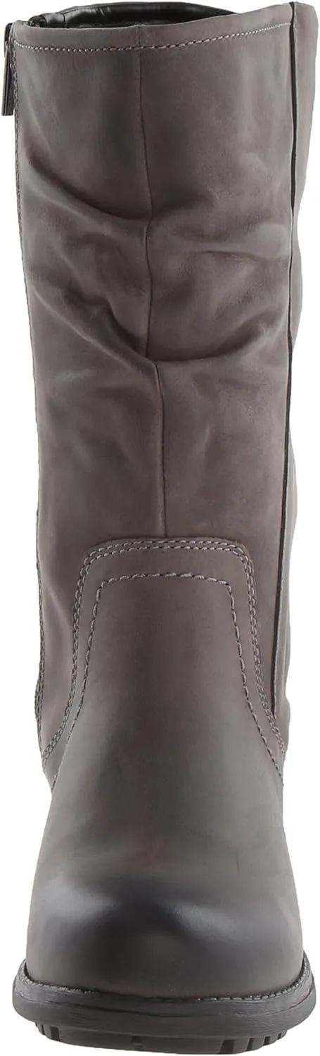 Clarks Artisan Mansi Juniper Women's Leather Boots (26102787), Grey, Size 6M (US)