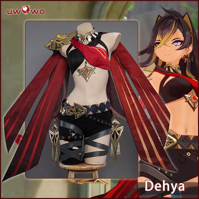 【Clearance】[Last Batch]Uwowo Genshin Impact Cosplay Dehya Cospaly Sumeru Pyro Claymore Flame Mane Female Cosplay Costume
