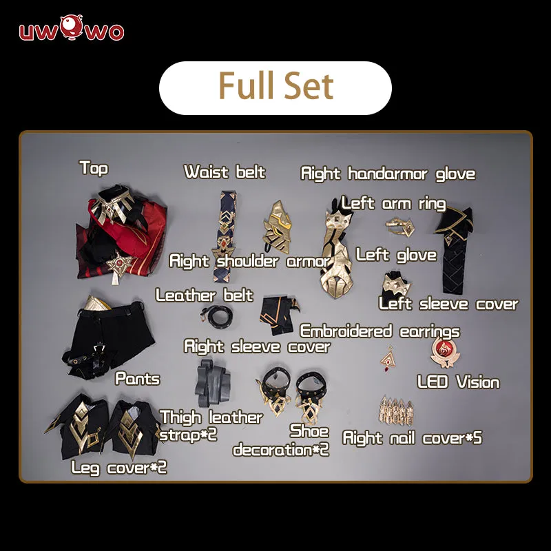 【Clearance】[Last Batch]Uwowo Genshin Impact Cosplay Dehya Cospaly Sumeru Pyro Claymore Flame Mane Female Cosplay Costume