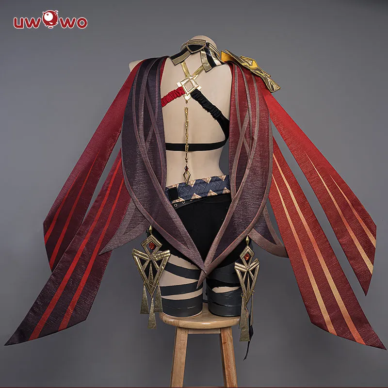 【Clearance】[Last Batch]Uwowo Genshin Impact Cosplay Dehya Cospaly Sumeru Pyro Claymore Flame Mane Female Cosplay Costume