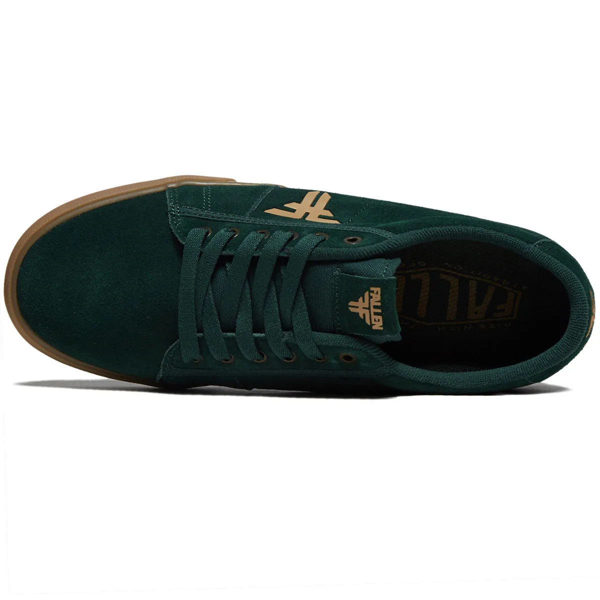 Fallen Bomber Shoes - Forest Green/Gum