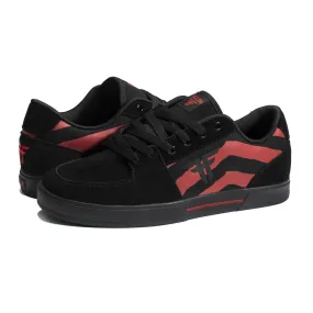 FALLEN SHOES PATRIOT BLACK RED STRIPES