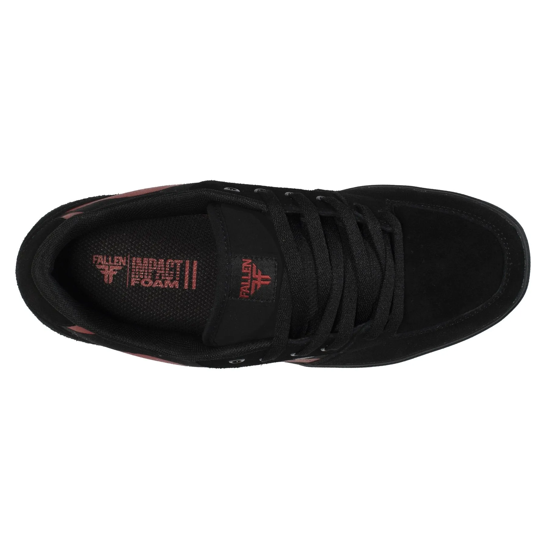FALLEN SHOES PATRIOT BLACK RED STRIPES