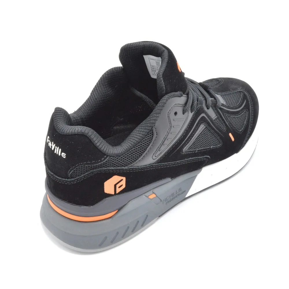 FitVille Rebound - Mens Extra Wide Fit Trainer - 6E Fitting - Black