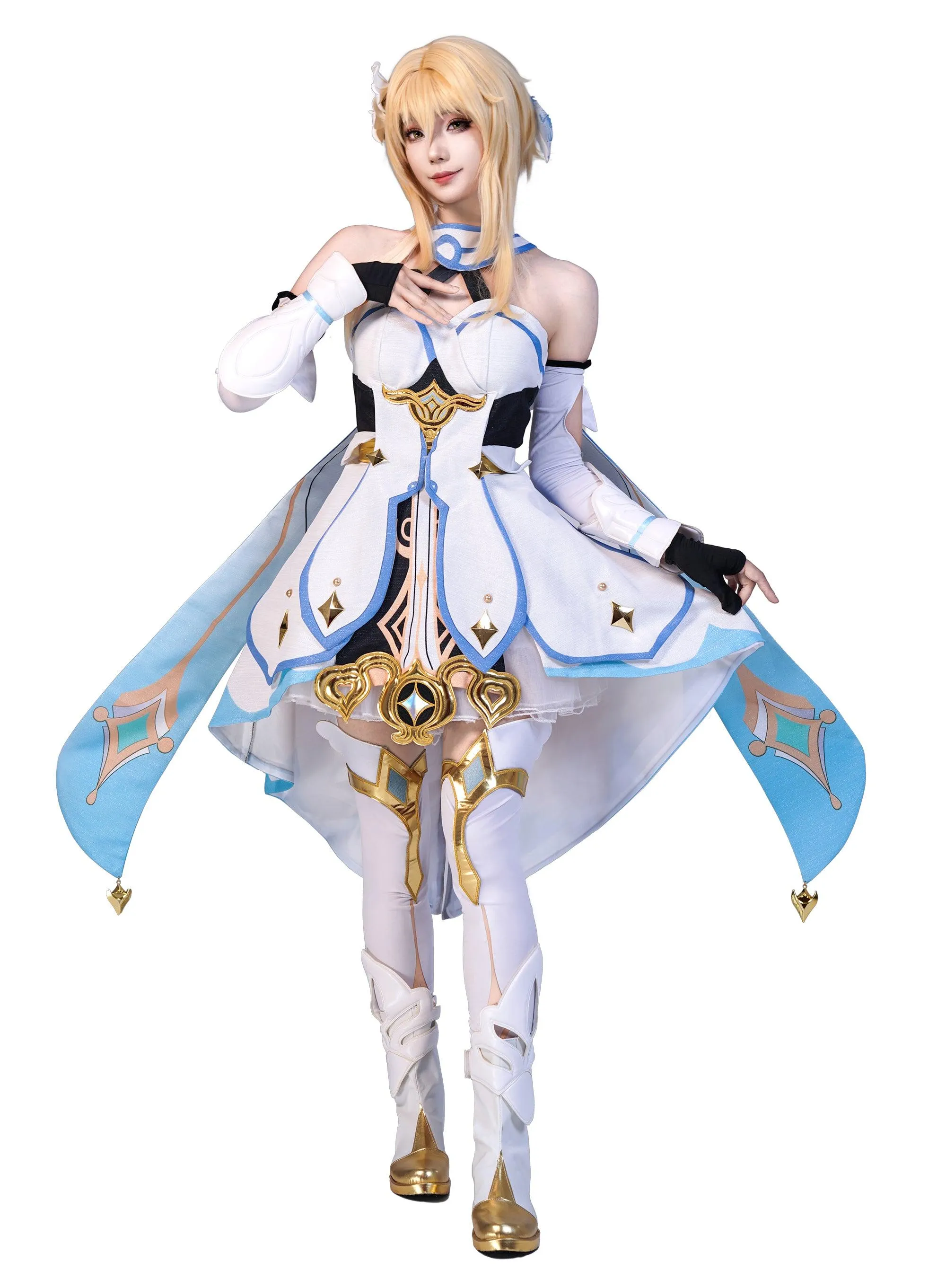 Genshin Impact Lumine Game Cosplay Shoes