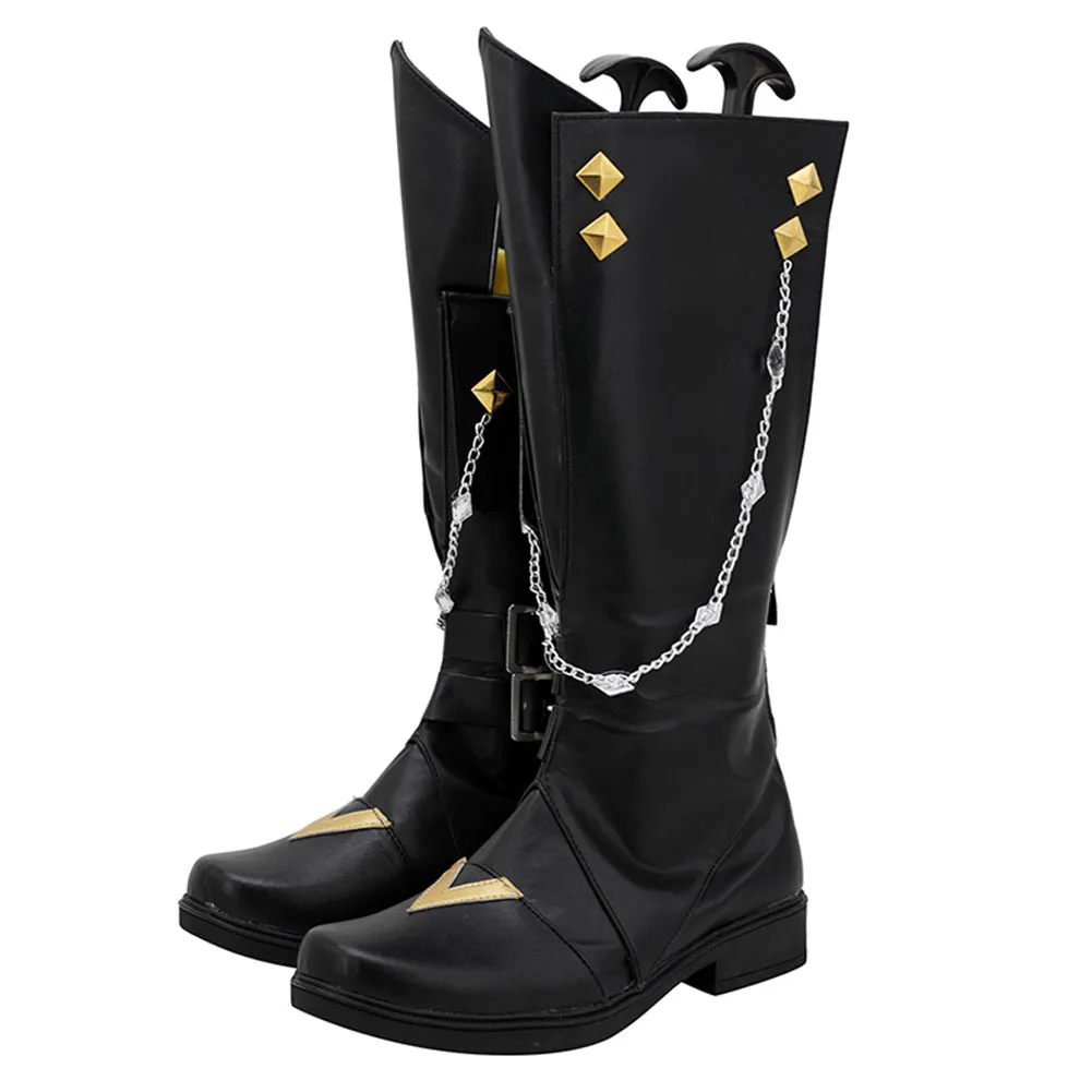 Genshing and Impacts Tartagliaia Cosplay Shoes Boots Cosplay Prop Shoes Halloween