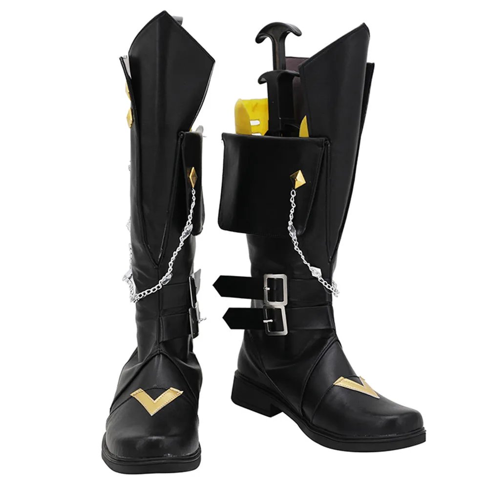Genshing and Impacts Tartagliaia Cosplay Shoes Boots Cosplay Prop Shoes Halloween