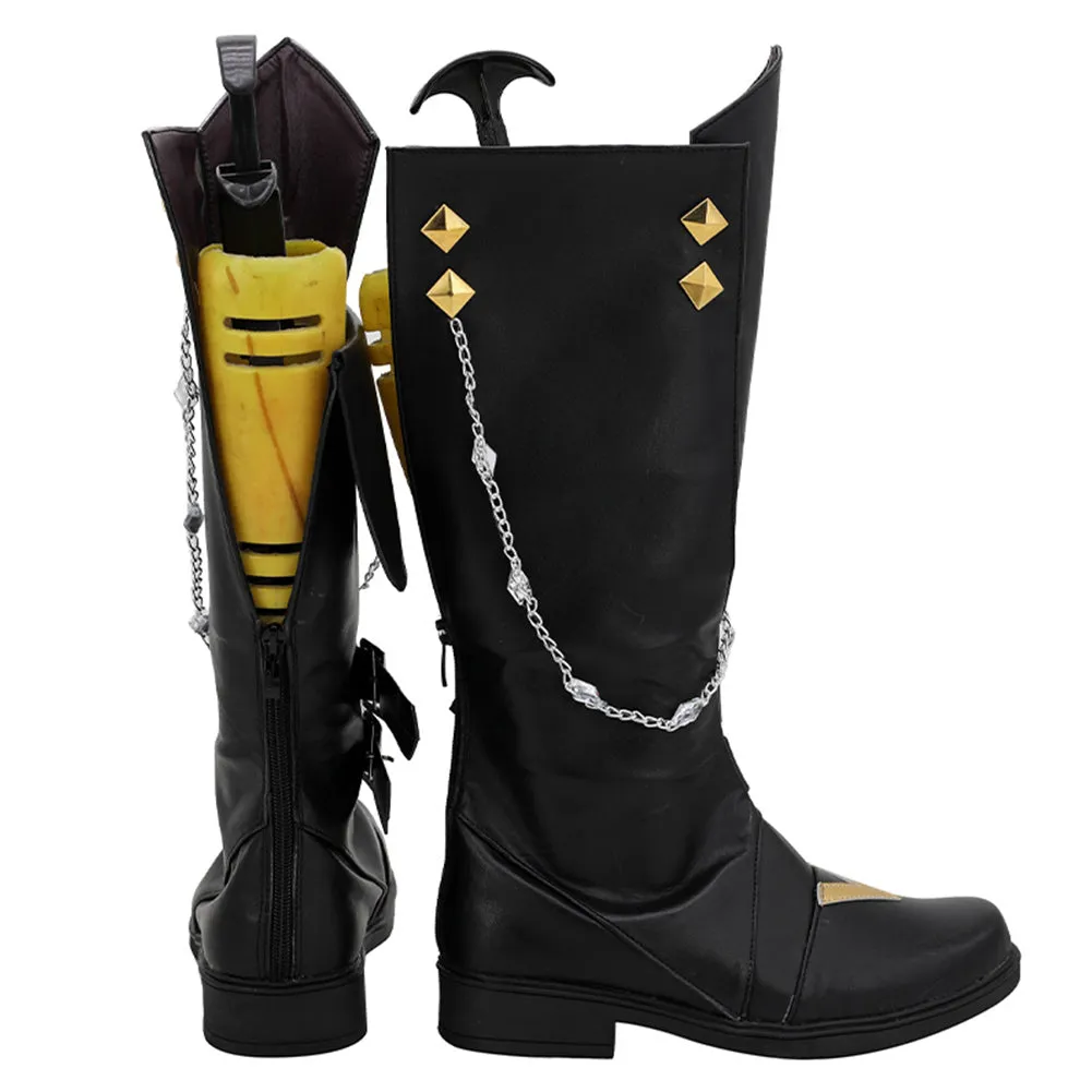 Genshing and Impacts Tartagliaia Cosplay Shoes Boots Cosplay Prop Shoes Halloween