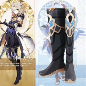 Gvavaya Game Cosplay Genshin Impact Albedo Cosplay Shoes Genshin Cosplay
