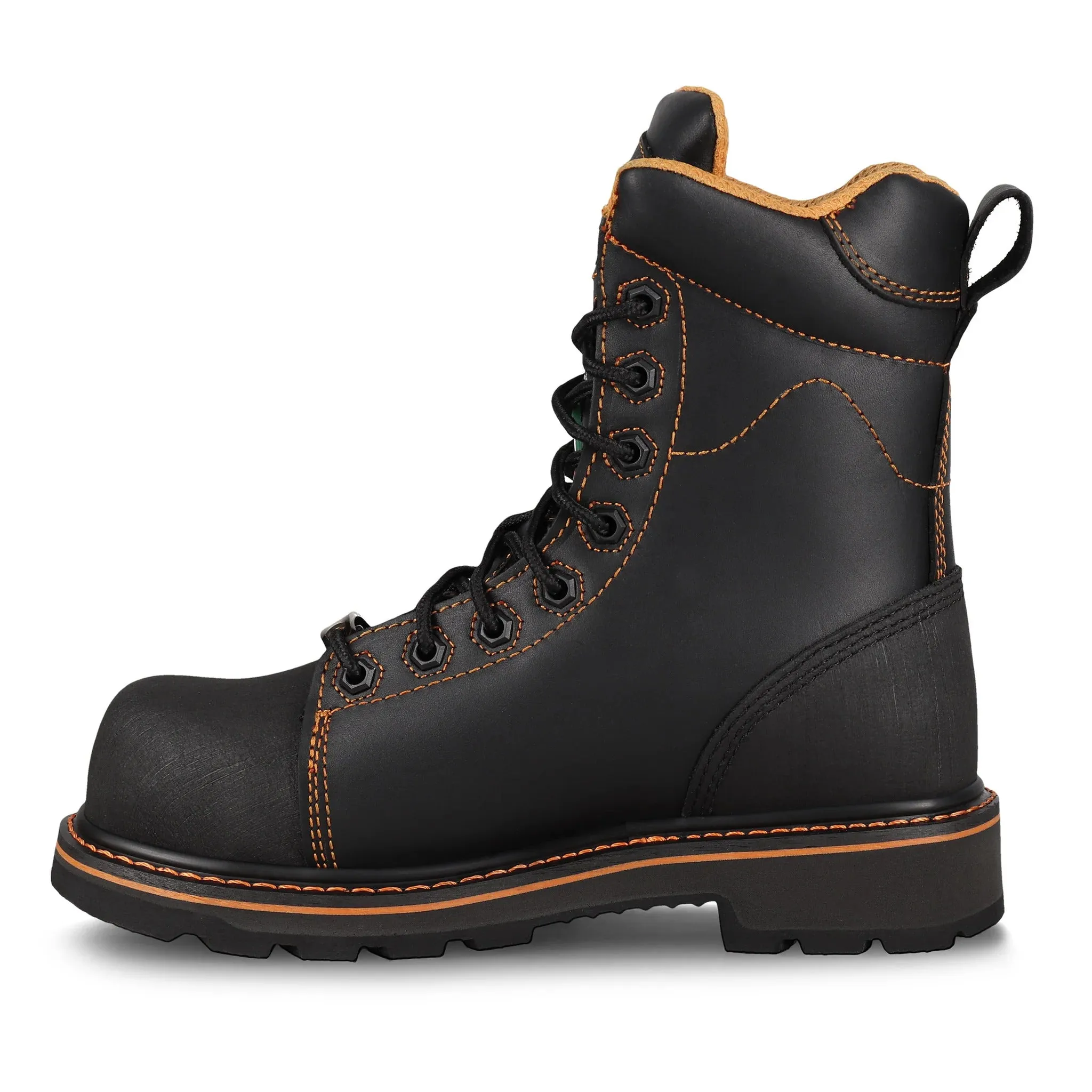 JB Goodhue Tanker 5  8"Work Boots - Black, Tan