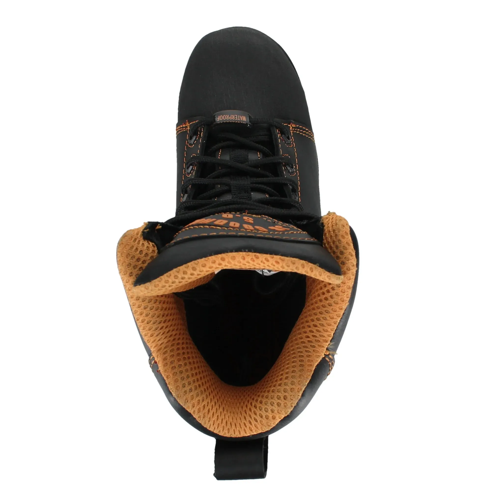 JB Goodhue Tanker 5  8"Work Boots - Black, Tan