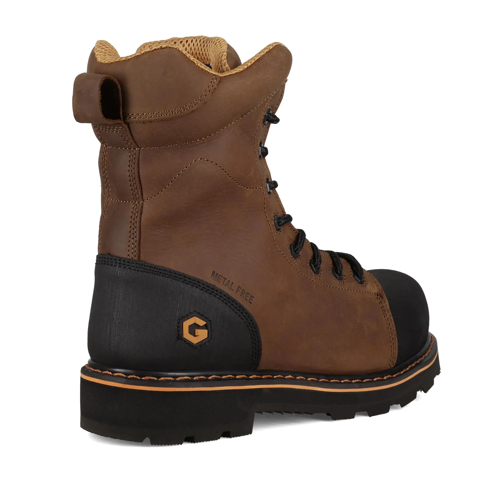 JB Goodhue Tanker 5  8"Work Boots - Black, Tan