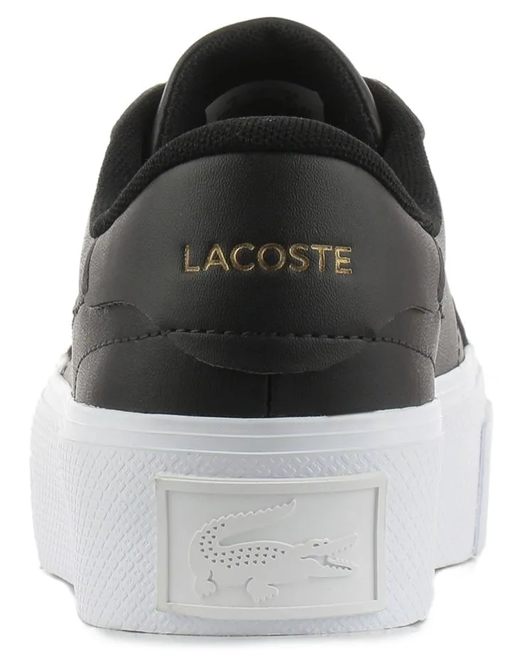 Lacoste Ziane Platform 123 Black White Womens Leather Trainers