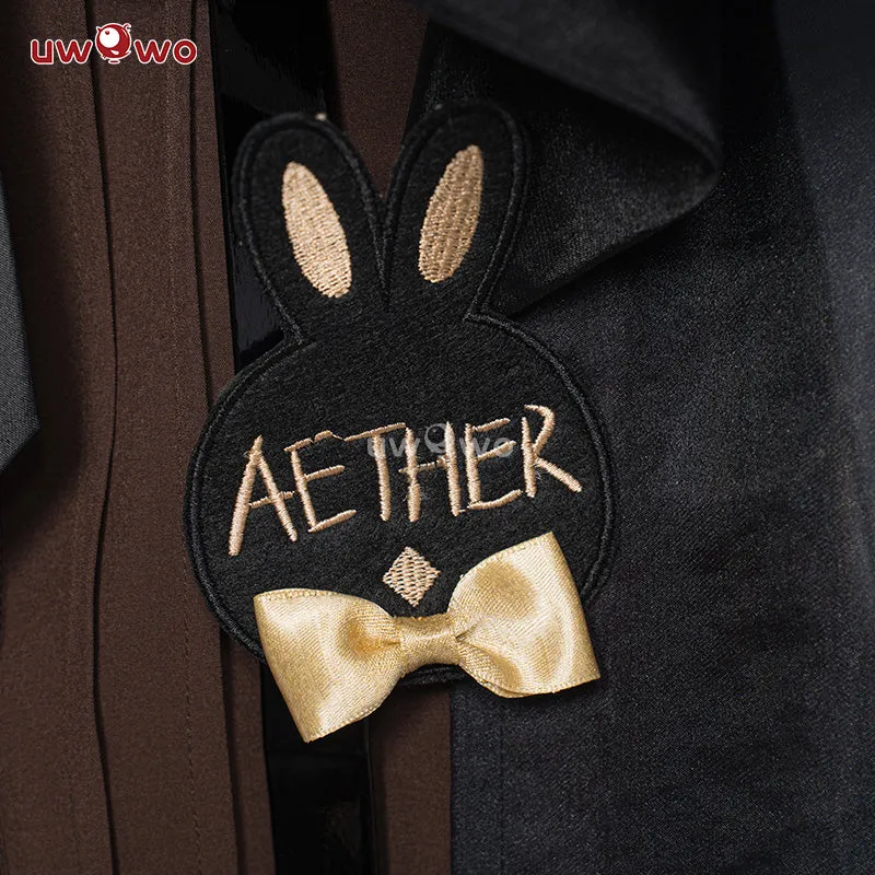 [Last Batch] 【In Stock】Exclusive Uwowo Genshin Impact Fanart Aether Bunny Suit Canon Outfit Cosplay Traveler Kong Costume