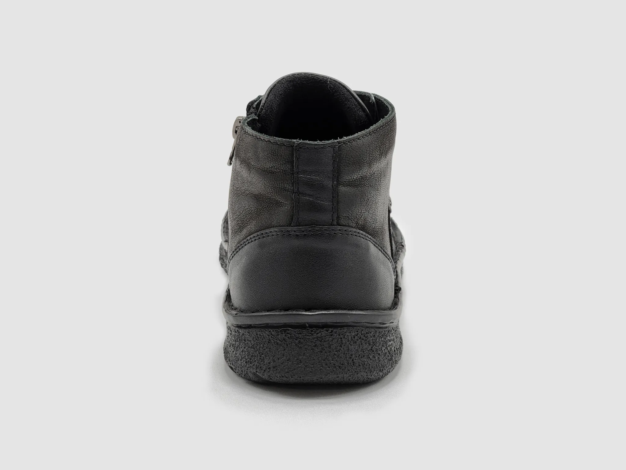 Men's Frosty Insulated Zip-Up Leather Boots - Black