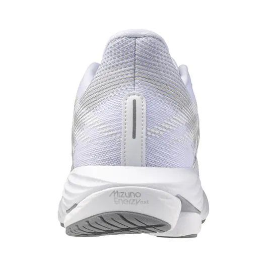 Mizuno Men's Wave Rider 28 Running Shoe in White Ultimate Grey