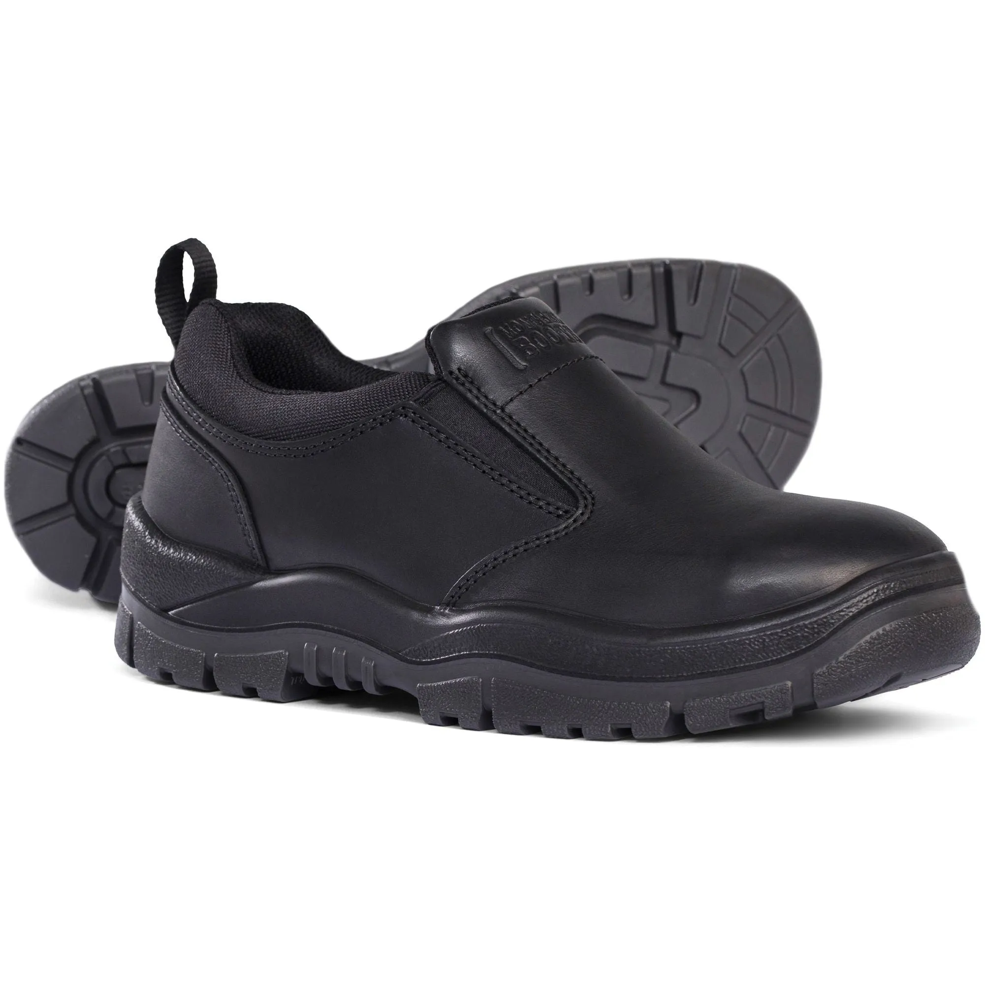 Mongrel Black Steel Cap Toe Slip-On Shoe (315085) (Pre Order)