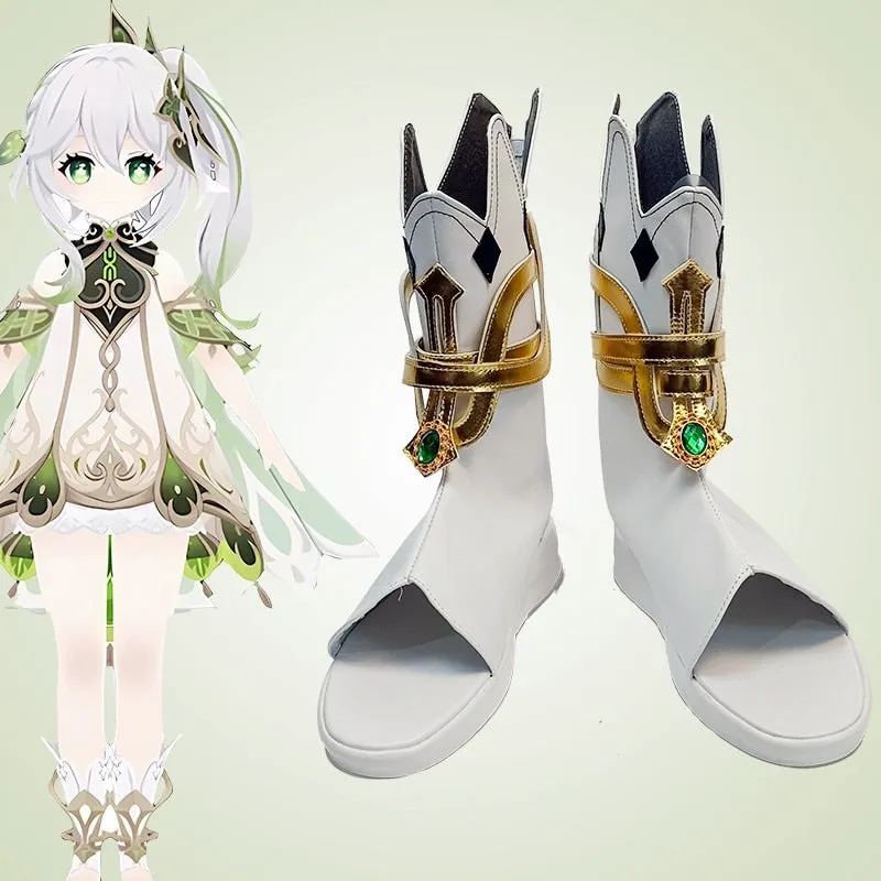 New Anime Game Cosplay Boots Genshing and Impacts Sumeruru Nahidada Lesserer Lords Kusanalili Shoes Halloween Aksesoriri Dibuatat Sesuaiai Pesananan