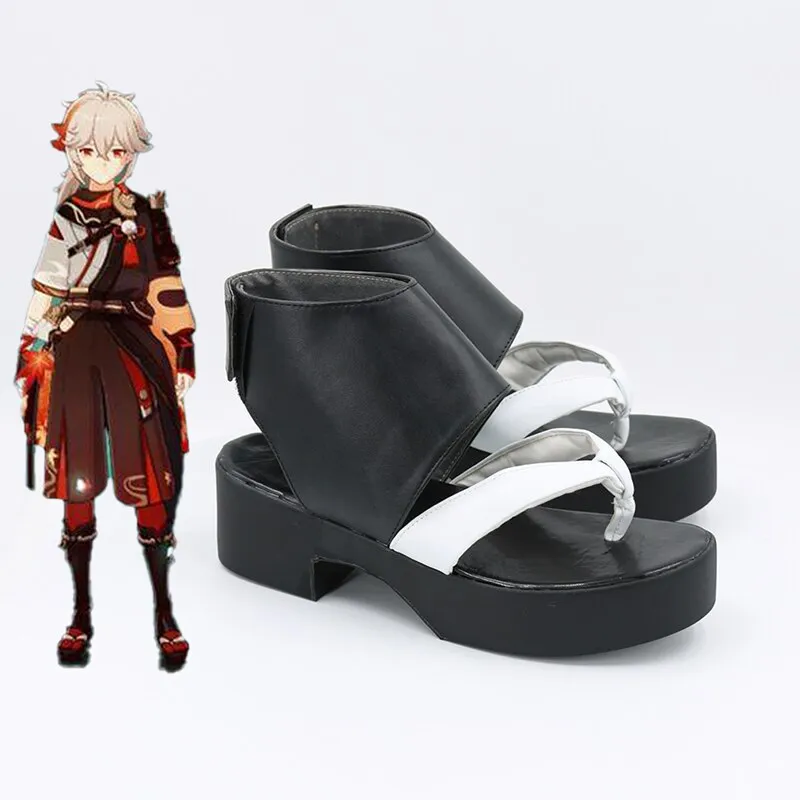 New Anime Game Genshing and Impacts Kiryuyu Kazuhaha Cosplay Women Shoes Boots Props Halloween Party Accessories Customization Cheap