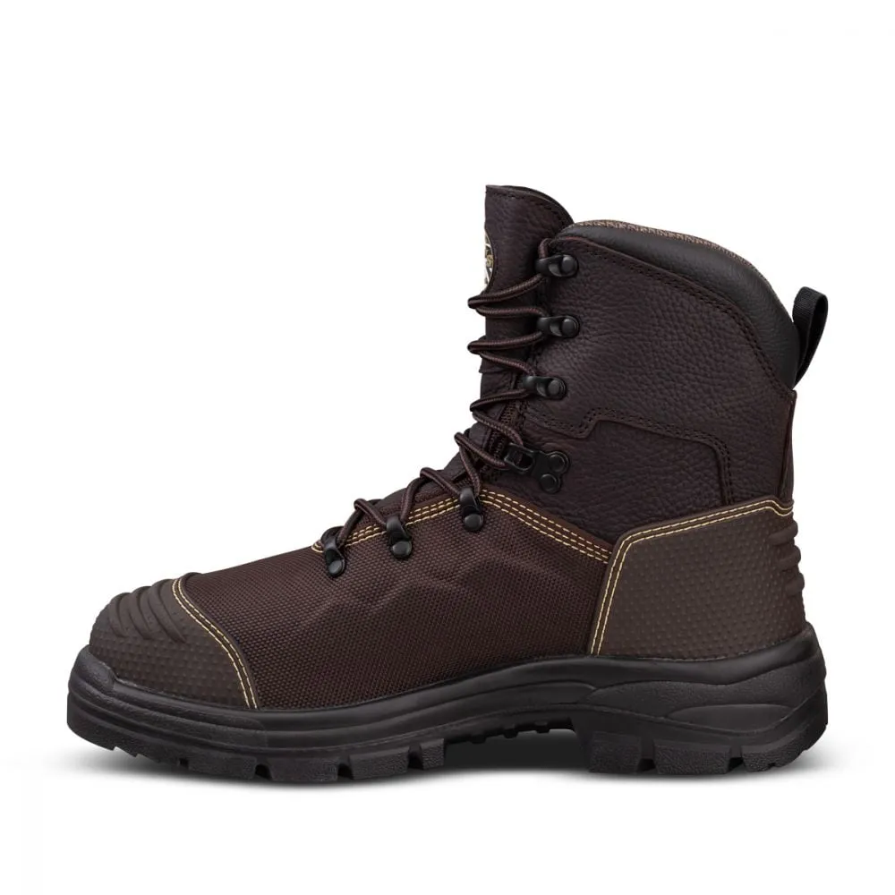 OLIVER - BROWN LACE UP BOOT - WATER & CAUSTIC RESISTANT - 65-490