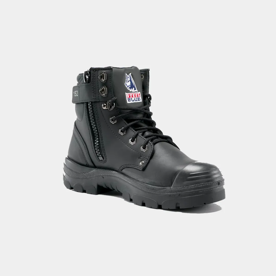 STEELBLUE - ARGYLE ZIP: TPU BUMP CAP BOOTS - 332152