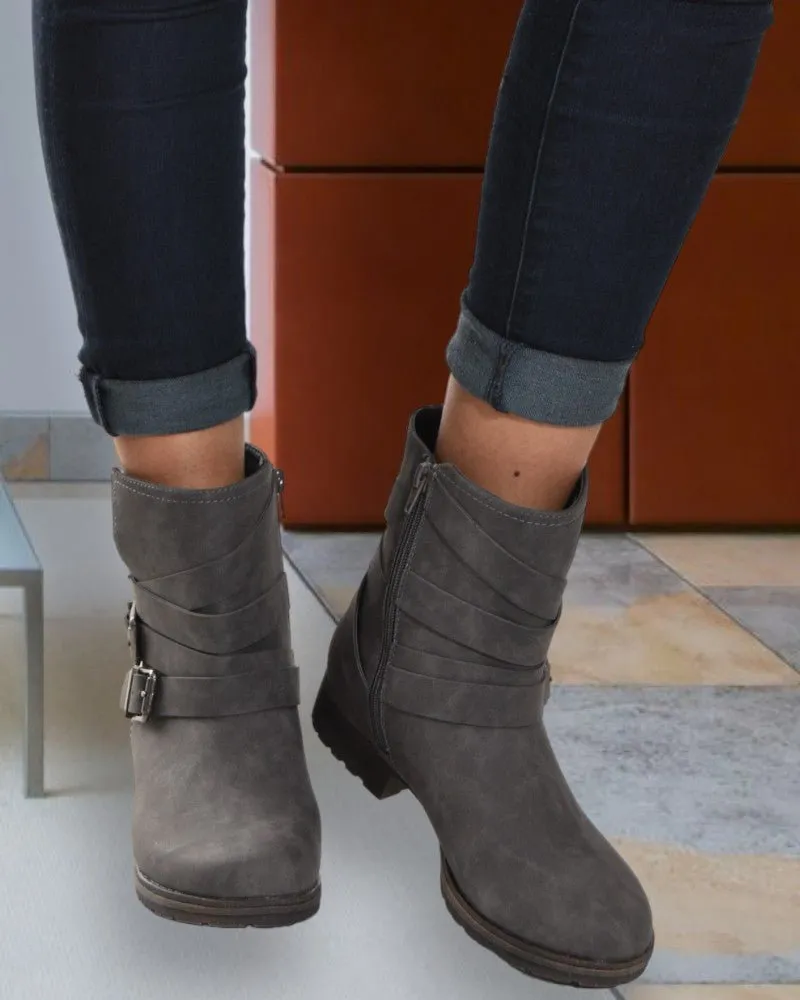 Vaida Grey Boots