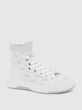 White Mannen High Top Sneakers